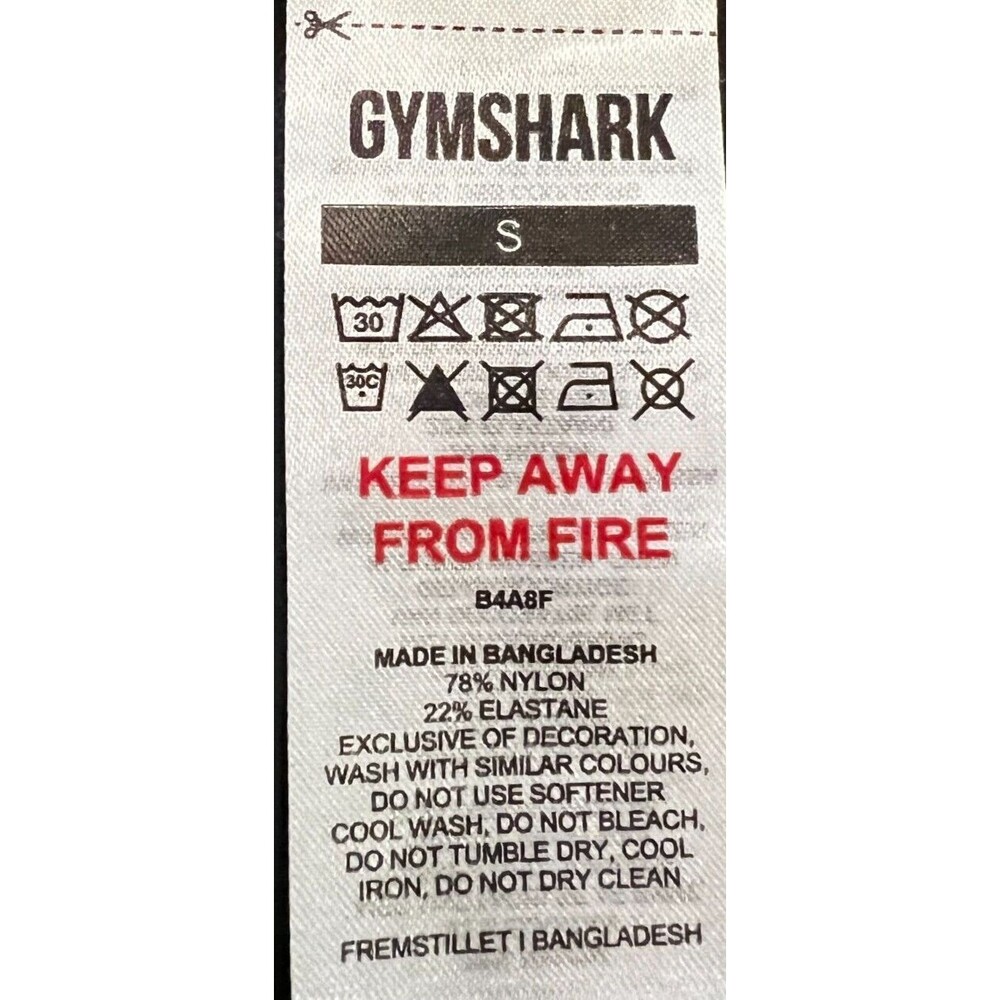 Gymshark Black Crossover Crop Top Activewear Women's Size small long sleeve - Picture 2 of 11